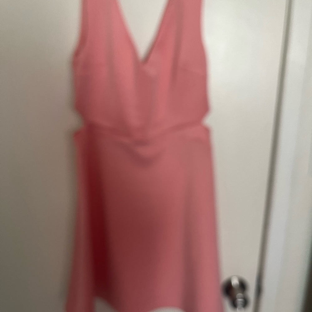 Elegant Pink Sleeveless Dress